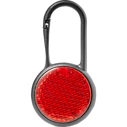 Sicherheitslicht Zuri , rot, PS, PP, 6,80cm x 1,30cm x 3,40cm (Länge x Höhe x Breite), Bild 1