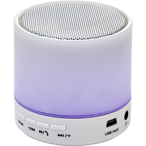 BT-Wireless Lautsprecher Aus Kunststoff Amin , weiß, ABS, Plastik, , Bild 4