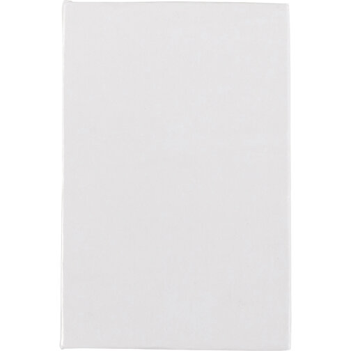 Notizbuch Mit Haftnotizen Belinda , weiß, Papier 70 g/m2*, 8,10cm x 1,20cm x 5,40cm (Länge x Höhe x Breite), Bild 4