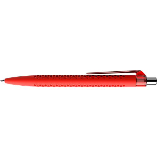 Prodir QS40 Soft Touch PRT Push Kugelschreiber , Prodir, rot/silber poliert, Kunststoff/Metall, 14,10cm x 1,60cm (Länge x Breite), Bild 5