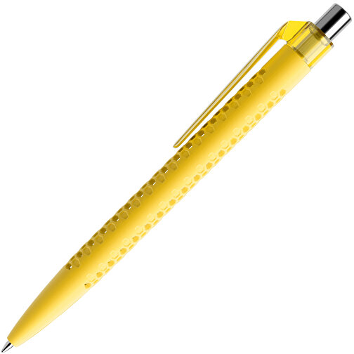 Prodir QS40 Soft Touch PRT Push Kugelschreiber , Prodir, lemon/silber poliert, Kunststoff/Metall, 14,10cm x 1,60cm (Länge x Breite), Bild 4