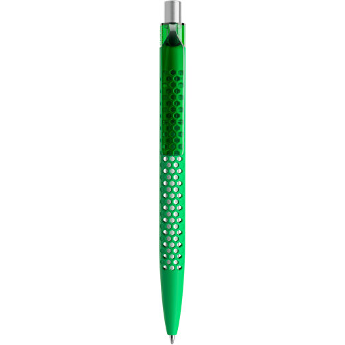 Prodir QS40 Soft Touch PRT Push Kugelschreiber , Prodir, hellgrün/silber satiniert, Kunststoff/Metall, 14,10cm x 1,60cm (Länge x Breite), Bild 1
