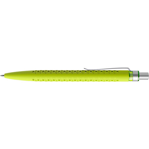 Prodir QS40 Soft Touch PRS Push Kugelschreiber , Prodir, gelbgrün/silber satiniert, Kunststoff/Metall, 14,10cm x 1,60cm (Länge x Breite), Bild 5