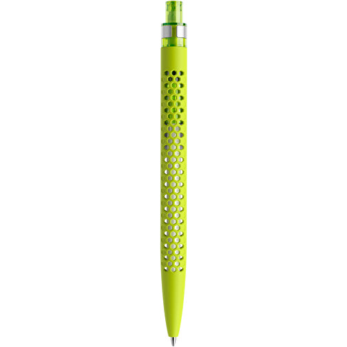 Prodir QS40 Soft Touch PRS Push Kugelschreiber , Prodir, gelbgrün/silber, Kunststoff/Metall, 14,10cm x 1,60cm (Länge x Breite), Bild 3