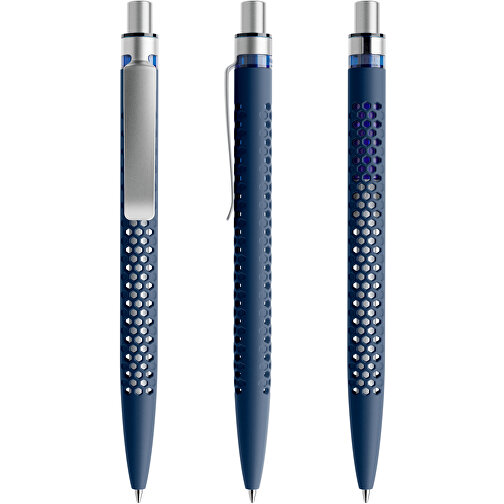 Prodir QS40 Soft Touch PRS Push Kugelschreiber , Prodir, sodalithblau/silber satiniert, Kunststoff/Metall, 14,10cm x 1,60cm (Länge x Breite), Bild 6