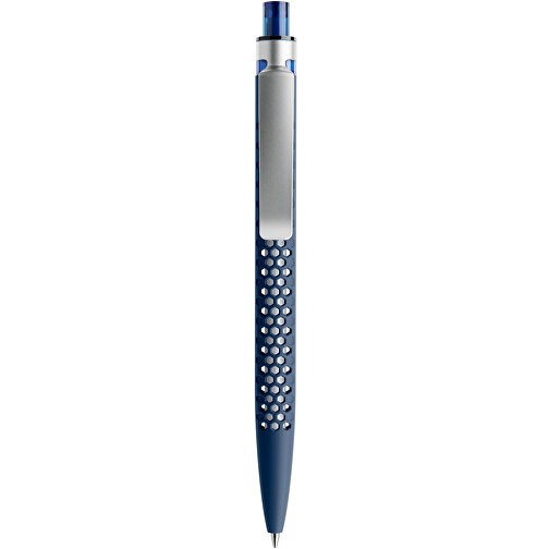 Prodir QS40 Soft Touch PRS Push Kugelschreiber , Prodir, sodalithblau/silber, Kunststoff/Metall, 14,10cm x 1,60cm (Länge x Breite), Bild 1