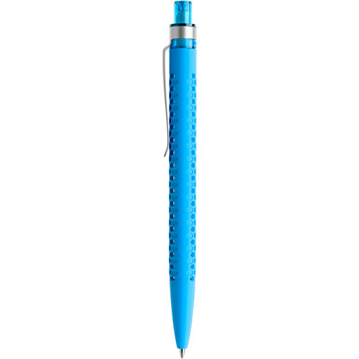 Prodir QS40 Soft Touch PRS Push Kugelschreiber , Prodir, cyanblau/silber, Kunststoff/Metall, 14,10cm x 1,60cm (Länge x Breite), Bild 2