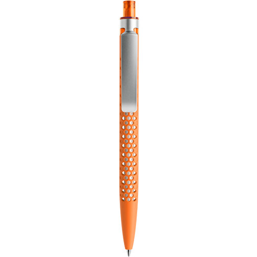 Prodir QS40 Soft Touch PRS Push Kugelschreiber , Prodir, orange/silber, Kunststoff/Metall, 14,10cm x 1,60cm (Länge x Breite), Bild 1