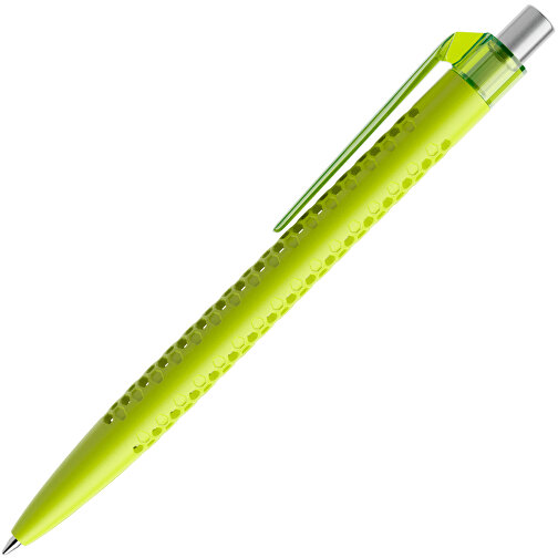 Prodir QS40 PMT Push Kugelschreiber , Prodir, gelbgrün/silber satiniert, Kunststoff/Metall, 14,10cm x 1,60cm (Länge x Breite), Bild 4