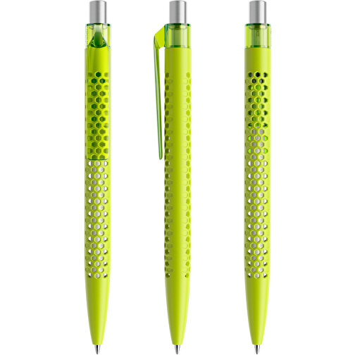 Prodir QS40 PMT Push Kugelschreiber , Prodir, gelbgrün/silber satiniert, Kunststoff/Metall, 14,10cm x 1,60cm (Länge x Breite), Bild 6