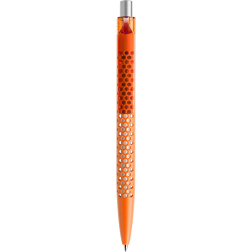 Prodir QS40 PMT Push Kugelschreiber , Prodir, orange/silber satiniert, Kunststoff/Metall, 14,10cm x 1,60cm (Länge x Breite), Bild 1