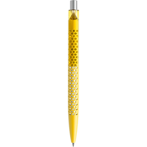 Prodir QS40 PMT Push Kugelschreiber , Prodir, lemon/silber satiniert, Kunststoff/Metall, 14,10cm x 1,60cm (Länge x Breite), Bild 1