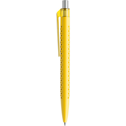 Prodir QS40 PMT Push Kugelschreiber , Prodir, lemon/silber satiniert, Kunststoff/Metall, 14,10cm x 1,60cm (Länge x Breite), Bild 2