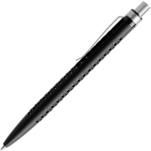 Prodir QS40 PMS Push Kugelschreiber , Prodir, schwarz/silber satiniert, Kunststoff/Metall, 14,10cm x 1,60cm (Länge x Breite), Bild 4
