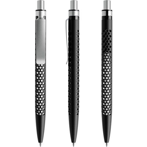 Prodir QS40 PMS Push Kugelschreiber , Prodir, schwarz/silber satiniert, Kunststoff/Metall, 14,10cm x 1,60cm (Länge x Breite), Bild 6
