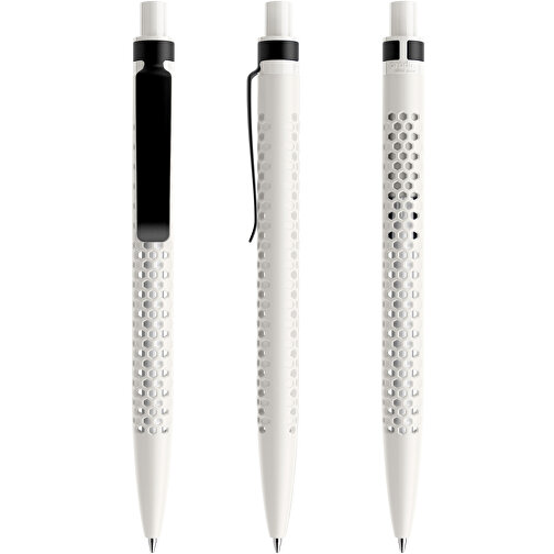 Prodir QS40 PMS Push Kugelschreiber , Prodir, weiß/schwarz, Kunststoff/Metall, 14,10cm x 1,60cm (Länge x Breite), Bild 6