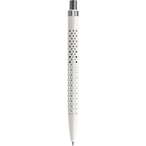 Prodir QS40 PMS Push Kugelschreiber , Prodir, weiß/graphit satiniert, Kunststoff/Metall, 14,10cm x 1,60cm (Länge x Breite), Bild 3