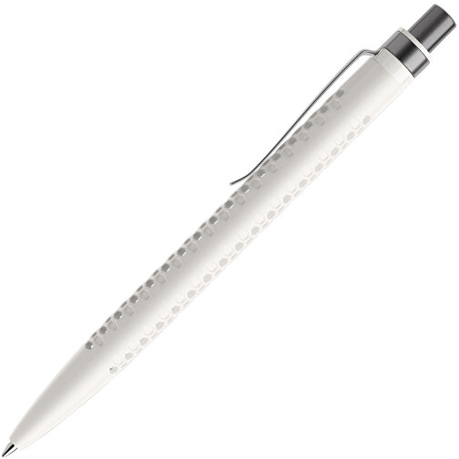 Prodir QS40 PMS Push Kugelschreiber , Prodir, weiß/graphit satiniert, Kunststoff/Metall, 14,10cm x 1,60cm (Länge x Breite), Bild 4