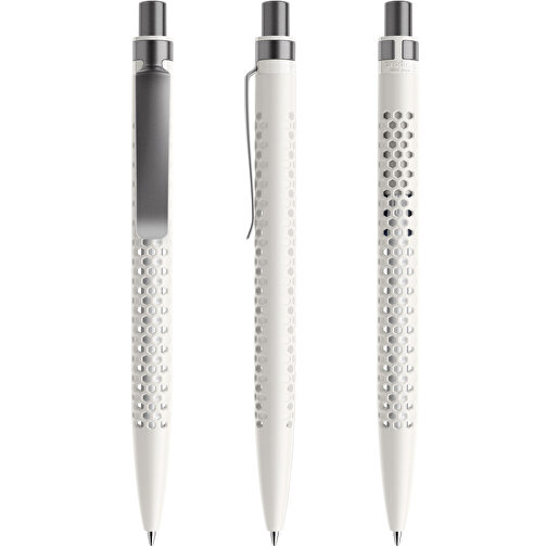 Prodir QS40 PMS Push Kugelschreiber , Prodir, weiß/graphit satiniert, Kunststoff/Metall, 14,10cm x 1,60cm (Länge x Breite), Bild 6