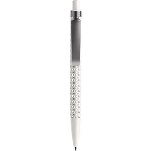 Prodir QS40 PMS Push Kugelschreiber , Prodir, weiß/graphit, Kunststoff/Metall, 14,10cm x 1,60cm (Länge x Breite), Bild 1