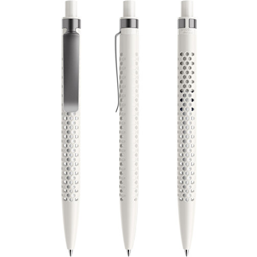 Prodir QS40 PMS Push Kugelschreiber , Prodir, weiß/graphit, Kunststoff/Metall, 14,10cm x 1,60cm (Länge x Breite), Bild 6
