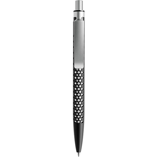 Prodir QS40 PMS Push Kugelschreiber , Prodir, schwarz/silber satiniert, Kunststoff/Metall, 14,10cm x 1,60cm (Länge x Breite), Bild 1