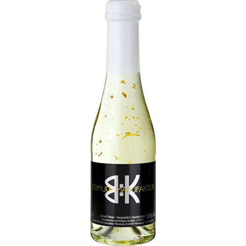 Piccolo Golden Flakes - Flasche Klar , weiß, Glas, 5,50cm x 20,00cm x 5,50cm (Länge x Höhe x Breite), Bild 1