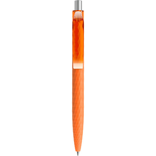 Prodir QS01 PRT Push Kugelschreiber , Prodir, orange/silber satiniert, Kunststoff/Metall, 14,10cm x 1,60cm (Länge x Breite), Bild 1