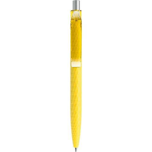 Prodir QS01 PRT Push Kugelschreiber , Prodir, lemon/silber satiniert, Kunststoff/Metall, 14,10cm x 1,60cm (Länge x Breite), Bild 1