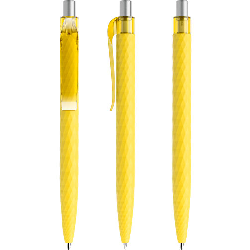 Prodir QS01 PRT Push Kugelschreiber , Prodir, lemon/silber satiniert, Kunststoff/Metall, 14,10cm x 1,60cm (Länge x Breite), Bild 6