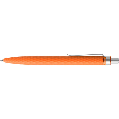 Prodir QS01 Soft Touch PRS Push Kugelschreiber , Prodir, orange/silber satiniert, Kunststoff/Metall, 14,10cm x 1,60cm (Länge x Breite), Bild 5