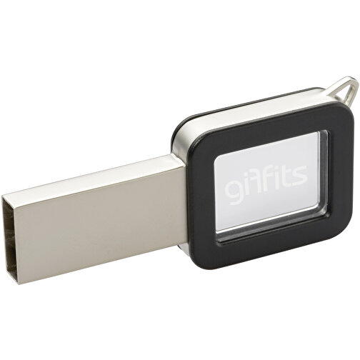 USB-Stick Color Light Up 64GB , Promo Effects MB , schwarz MB , 65 GB , Kunststoff MB , 3 - 10 MB/s MB , 6,00cm x 0,10cm x 3,00cm (Länge x Höhe x Breite), Bild 1