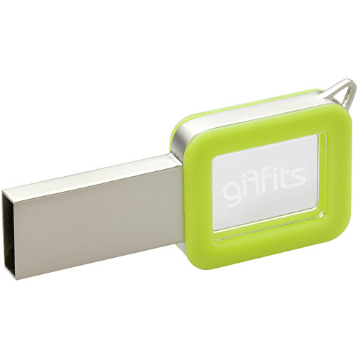 USB-Stick Color Light Up 32GB , Promo Effects MB , grün MB , 32 GB , Kunststoff MB , 3 - 10 MB/s MB , 6,00cm x 0,10cm x 3,00cm (Länge x Höhe x Breite), Bild 1