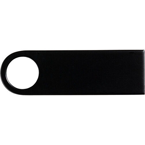 USB-Stick Metall 8GB Bunt , Promo Effects MB , schwarz MB , 8 GB , Metall MB , 3 - 10 MB/s MB , 3,90cm x 0,40cm x 1,20cm (Länge x Höhe x Breite), Bild 3