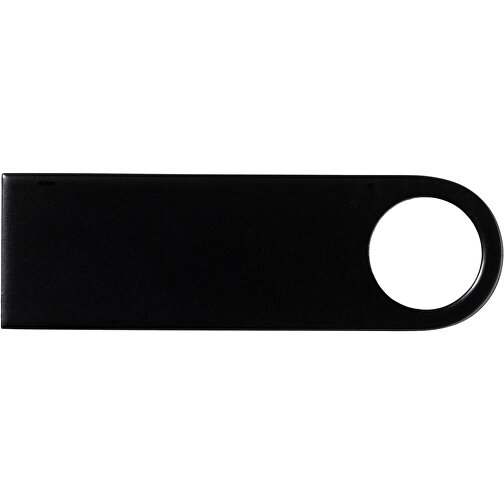 USB-Stick Metall 64GB Bunt , Promo Effects MB , schwarz MB , 65 GB , Metall MB , 3 - 10 MB/s MB , 3,90cm x 0,40cm x 1,20cm (Länge x Höhe x Breite), Bild 2