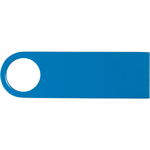 USB-Stick Metall 4GB Bunt , Promo Effects MB , hellblau MB , 4 GB , Metall MB , 3 - 10 MB/s MB , 3,90cm x 0,40cm x 1,20cm (Länge x Höhe x Breite), Bild 3