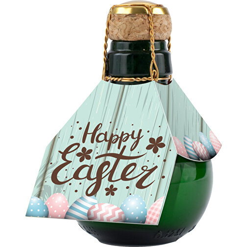 Kleinste Sektflasche Der Welt! Happy Easter - Ohne Geschenkkarton , Glas, 7,50cm x 12,00cm x 7,50cm (Länge x Höhe x Breite), Bild 1