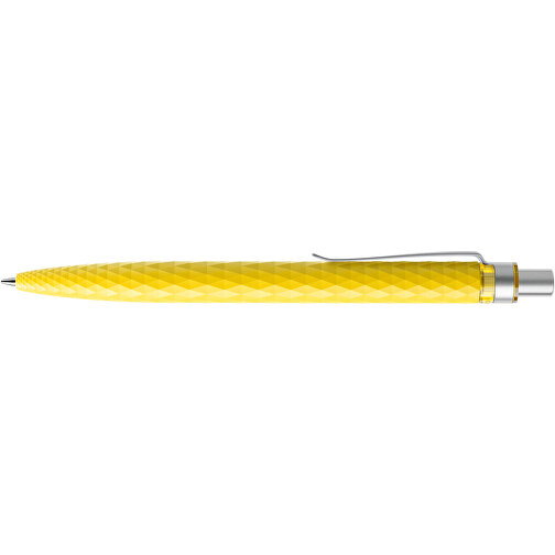 Prodir QS01 PMS Push Kugelschreiber , Prodir, lemon/silber satiniert, Kunststoff/Metall, 14,10cm x 1,60cm (Länge x Breite), Bild 5