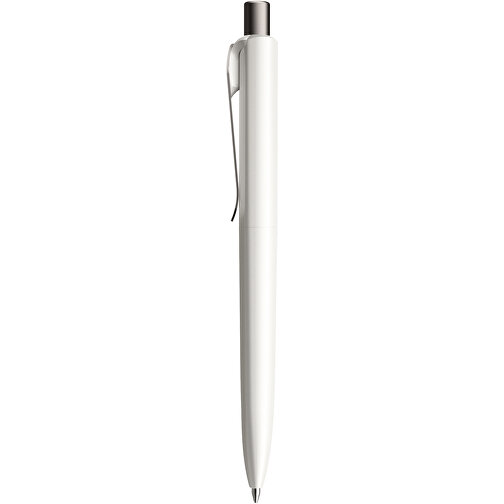 Prodir DS8 PSP Push Kugelschreiber , Prodir, weiss/graphit satiniert, Kunststoff/Metall, 14,10cm x 1,50cm (Länge x Breite), Bild 2
