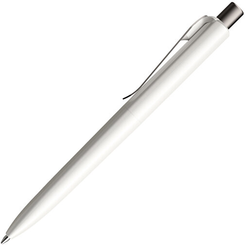Prodir DS8 PSP Push Kugelschreiber , Prodir, weiß/graphit satiniert, Kunststoff/Metall, 14,10cm x 1,50cm (Länge x Breite), Bild 4