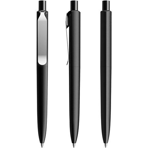 Prodir DS8 PSM Push Kugelschreiber , Prodir, schwarz/silber, Kunststoff/Metall, 14,10cm x 1,50cm (Länge x Breite), Bild 5