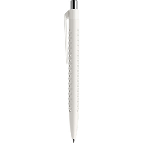 Prodir QS40 PMP Push Kugelschreiber , Prodir, weiß/silber, Kunststoff/Metall, 14,10cm x 1,60cm (Länge x Breite), Bild 2