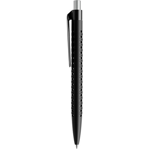 Prodir QS40 PMP Push Kugelschreiber , Prodir, schwarz/silber satiniert, Kunststoff/Metall, 14,10cm x 1,60cm (Länge x Breite), Bild 2