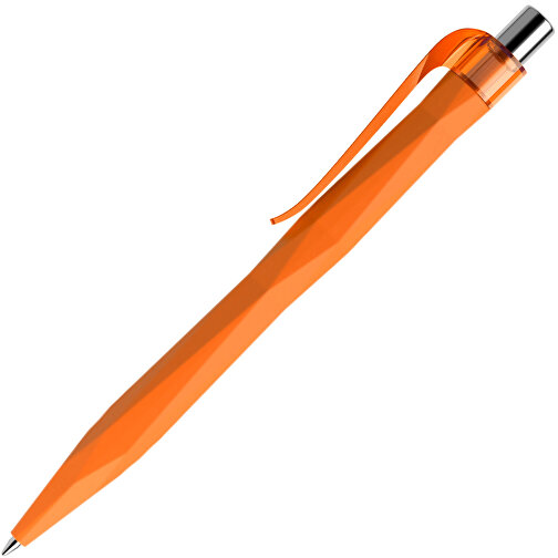 Prodir QS20 PRT Push Kugelschreiber , Prodir, orange / silber poliert, Kunststoff/Metall, 14,10cm x 1,60cm (Länge x Breite), Bild 4