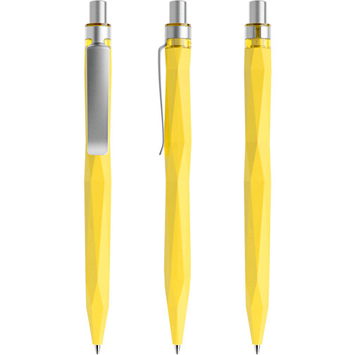 Prodir QS20 Soft Touch PRS Push Kugelschreiber , Prodir, lemon / silber satiniert, Kunststoff/Metall, 14,10cm x 1,60cm (Länge x Breite), Bild 6