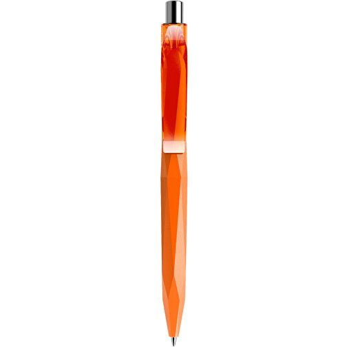 Prodir QS20 PMT Push Kugelschreiber , Prodir, orange/silber poliert, Kunststoff/Metall, 14,10cm x 1,60cm (Länge x Breite), Bild 1