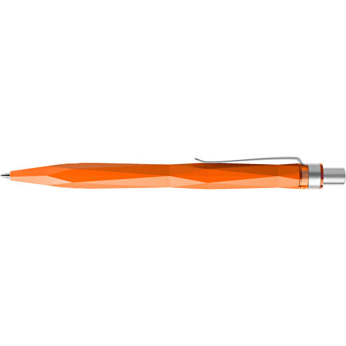 Prodir QS20 PMS Push Kugelschreiber , Prodir, orange / silber satiniert, Kunststoff/Metall, 14,10cm x 1,60cm (Länge x Breite), Bild 5