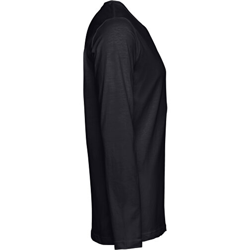 THC BUCHAREST. Herren Langarm T-Shirt , schwarz, 100% Baumwolle, M, 73,00cm x 52,00cm (Länge x Breite), Bild 3