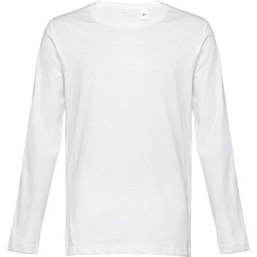 THC BUCHAREST WH. Langärmeliges T-Shirt Aus Baumwolle Für Herren , weiß, 100% Baumwolle, L, 74,50cm x 54,00cm (Länge x Breite), Bild 1