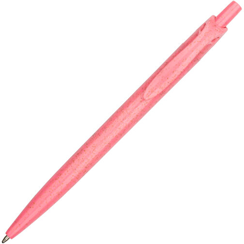 Kugelschreiber Sao Paulo , Promo Effects, pink, Weizenstroh, Kunststoff, 13,90cm (Länge), Bild 4
